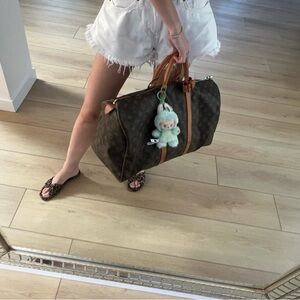 Louis Vuitton Keepall 50 with Labubu